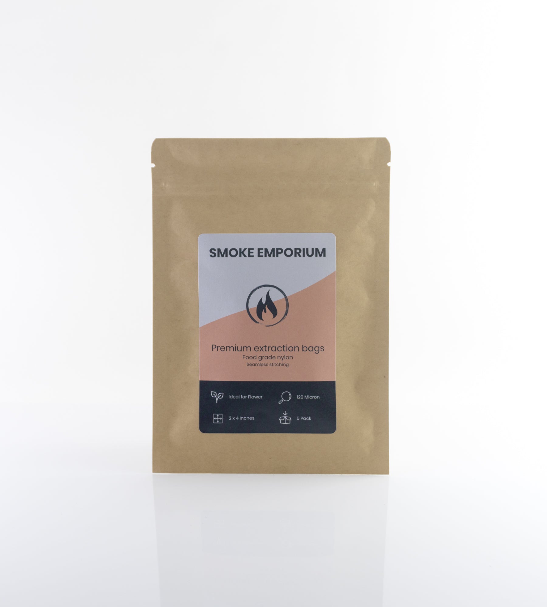 120 micron 5 pack SEM Rosin Pressing bags in packet